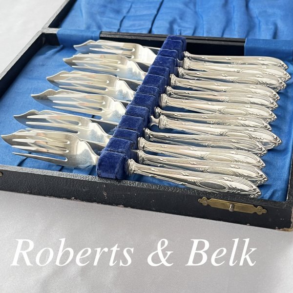 【Roberts & Belk】ビクトリアン カトラリーセット 12本 Roberts & Belk】ビクトリアン カトラリーセット 12本 美術品