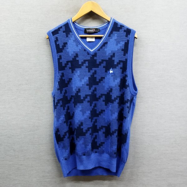F168 Le Coq Sportif Golf Collection Le Coq s Porte .f Golf коллекция вязаный лучший спорт тысяч птица .. мужской оттенок голубого M