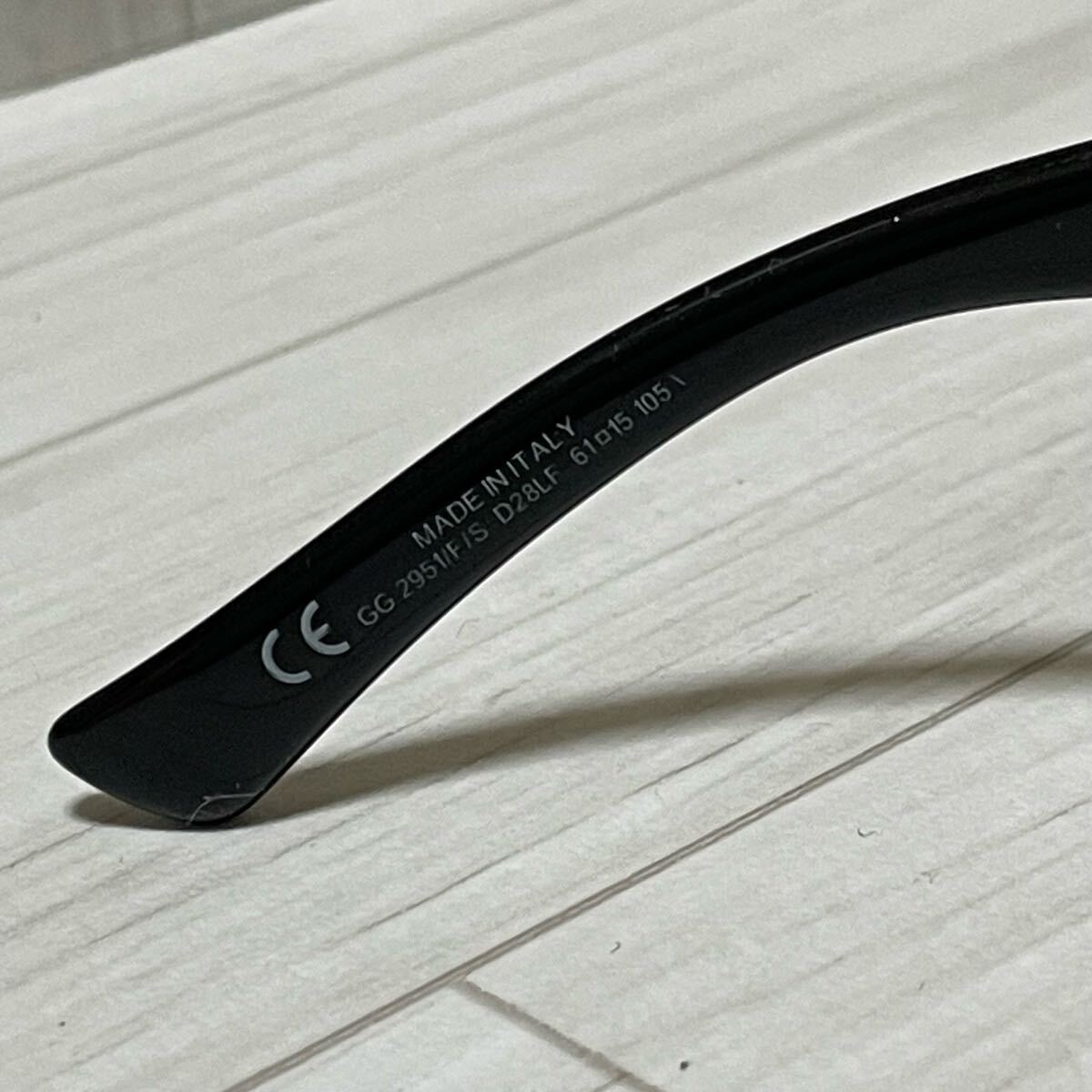 １円? 美品　GUCCI グッチ サングラス　アイウェア　GG2951 ビット　ブラウン　茶色　イタリア制