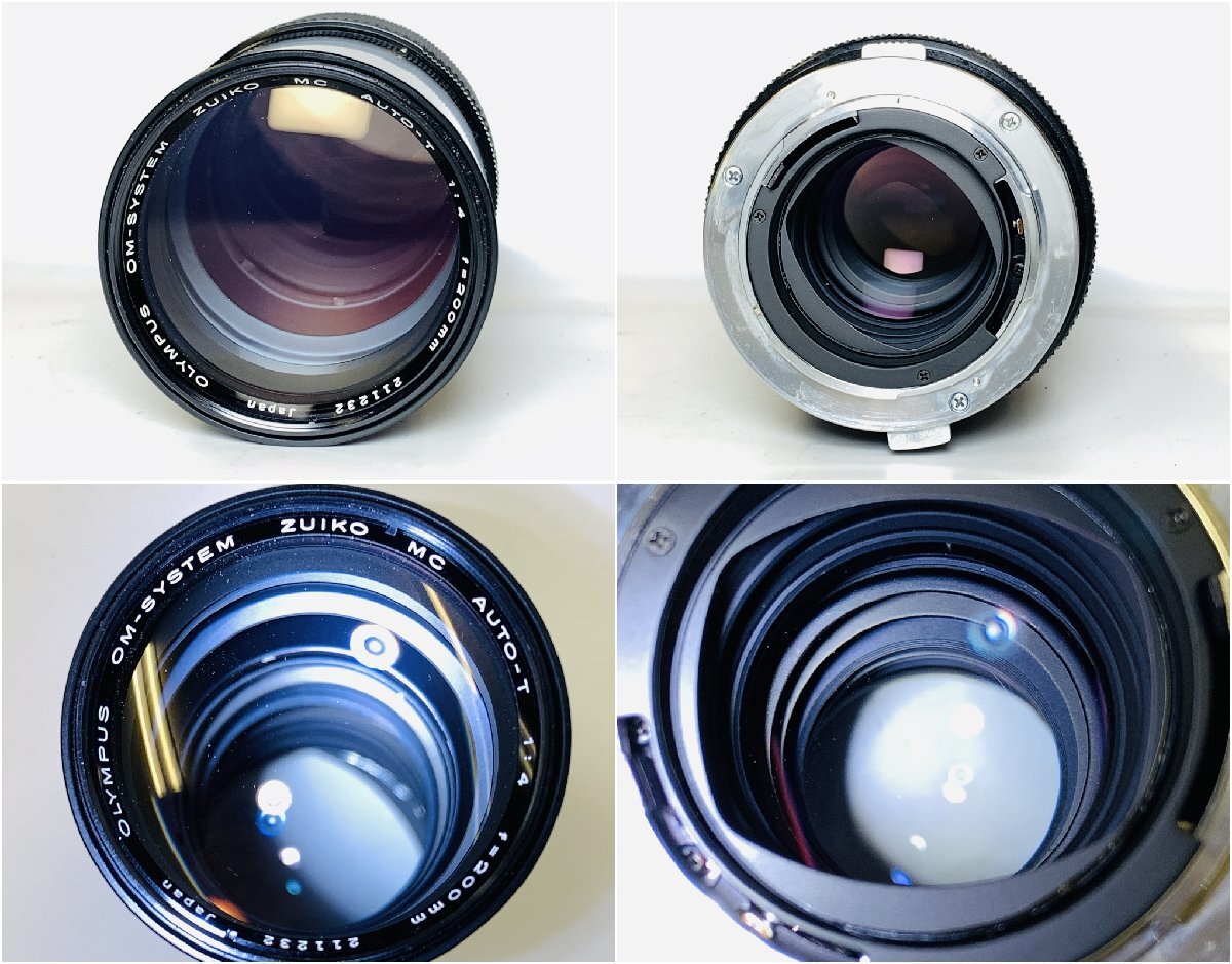 シャッターOK OLYMPUS オリンパス OM10 OM-SYSTEM F.ZUIKO AUTO-S 1:1.8 50mm ZUIKO MC AUTO-T 1:4 200mm 一眼レフ 3575T5.