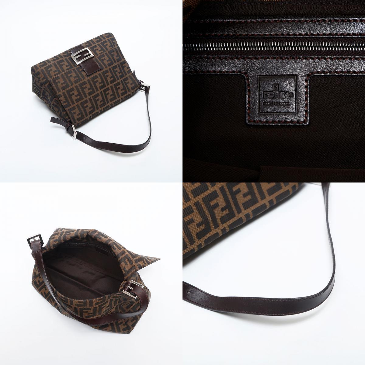 フェンディ FENDI ショルダーバッグ ズッカ マンマバケット ブラウン
