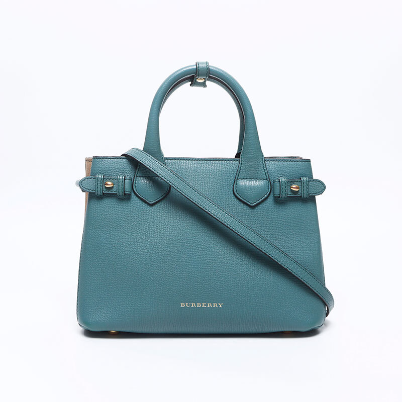 バーバリー BURBERRY ハンドバッグ 2way ノバチェック グリーン