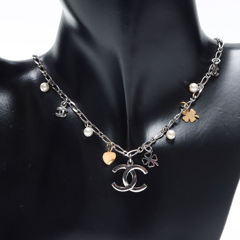 シャネル CHANEL ネックレス 2006年 06A ココマーク クローバー シルバー