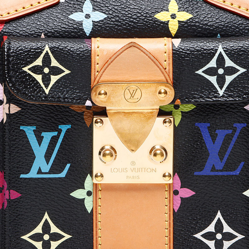ルイ?ヴィトン LOUIS VUITTON ボストンバッグ 2007年制 マルチカラー M92642 村上隆 スピーディ30 ブラック