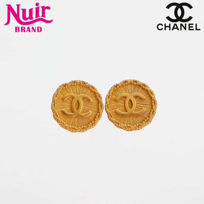 シャネル CHANEL イヤリング 1994年ラウンドココマーク ゴールド