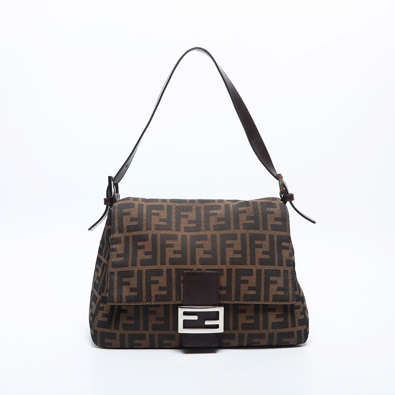フェンディ FENDI ショルダーバッグ ズッカ マンマバケット ブラウン