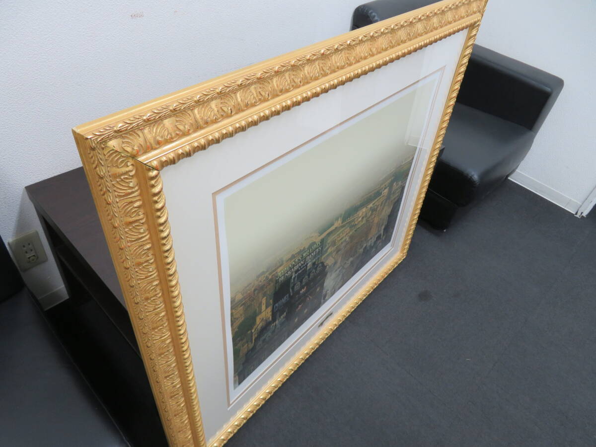 ヒロ・ヤマガタ「雨煙るパリ」シルクスクリーン :: 絵画買取