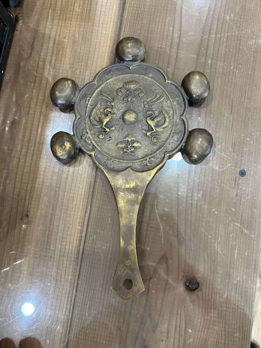五鈴鏡 銅鏡 骨董 五鈴鏡 銅鏡 骨董