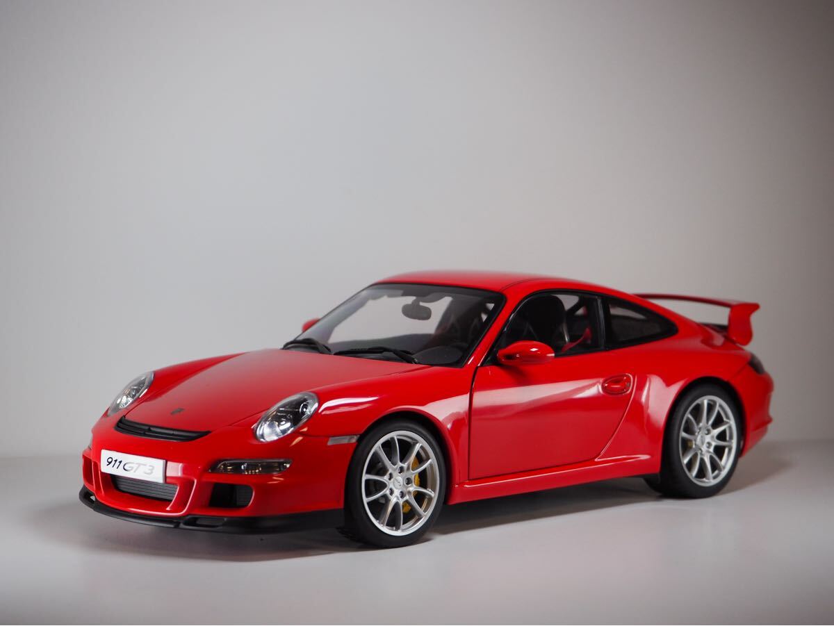 【希少】1/18 AUTOart Porsche 911 (997.1) GT3 Red 77996 オートアート ポルシェ 911 GT3 レッド モデルカー ミニカー