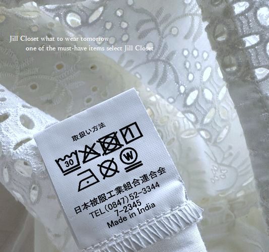 新品【送料185円】爽やかな透かし模様 アイレット刺繍レース*バックロングデザイン*前開きボタンブラウス*チュニック5840.WHITE