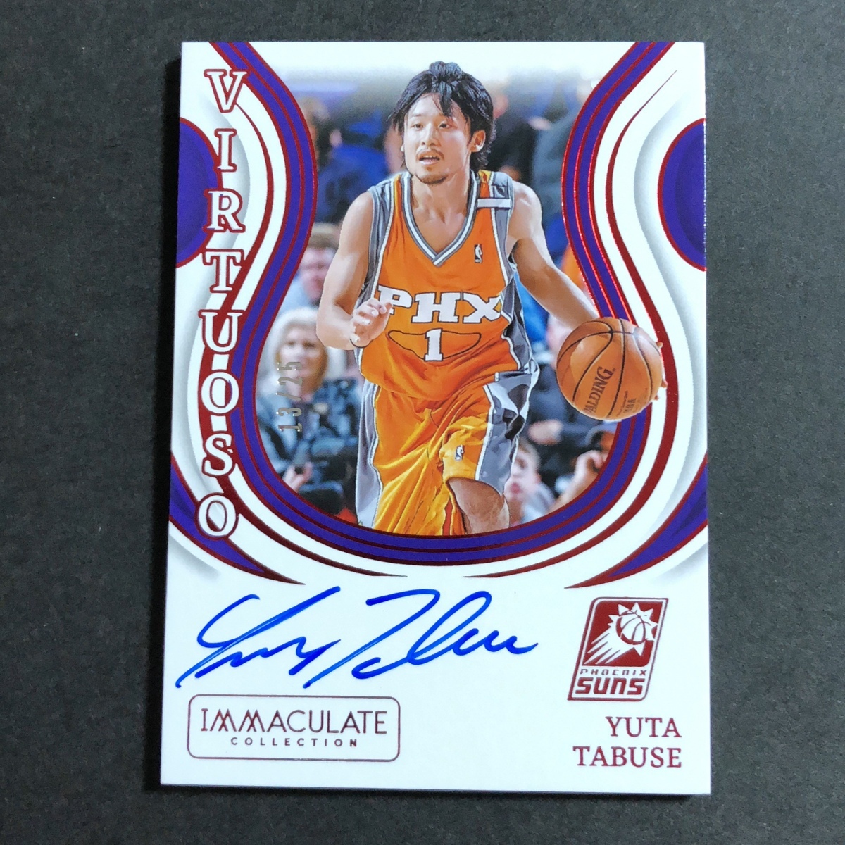 田臥勇太 Tabuse Yuta Panini Immaculate 2023-2024 /25枚限定 Autograph Auto サイン 直筆 サンズ Suns