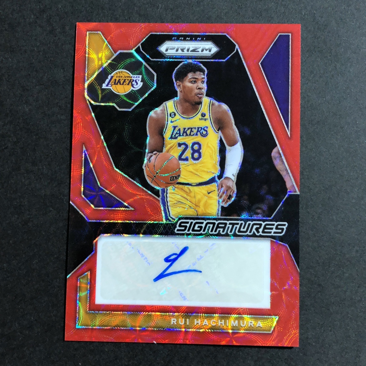 八村塁 Hachimura Rui Panini Prizm 2023-2024 /88枚限定 Red Choice Autograph Auto サイン 直筆 レイカーズ Lakers