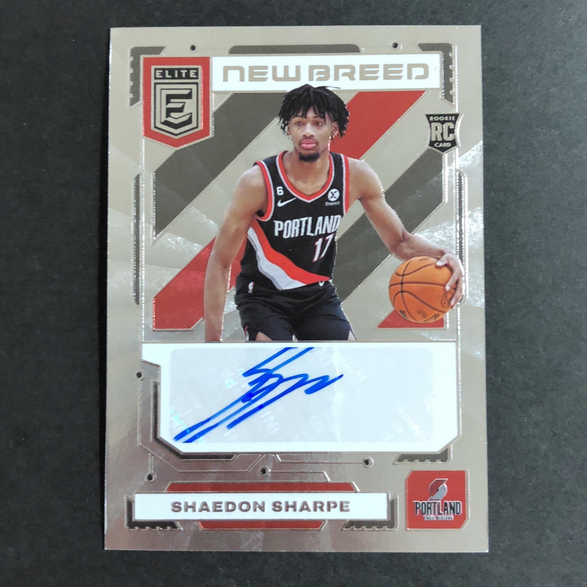 Shaedon Sharpe シェイドン?シャープ Panini Elite 2022-2023 Rookie RC Autograph Auto サイン 直筆 トレイルブレイザーズ Trail Blazers