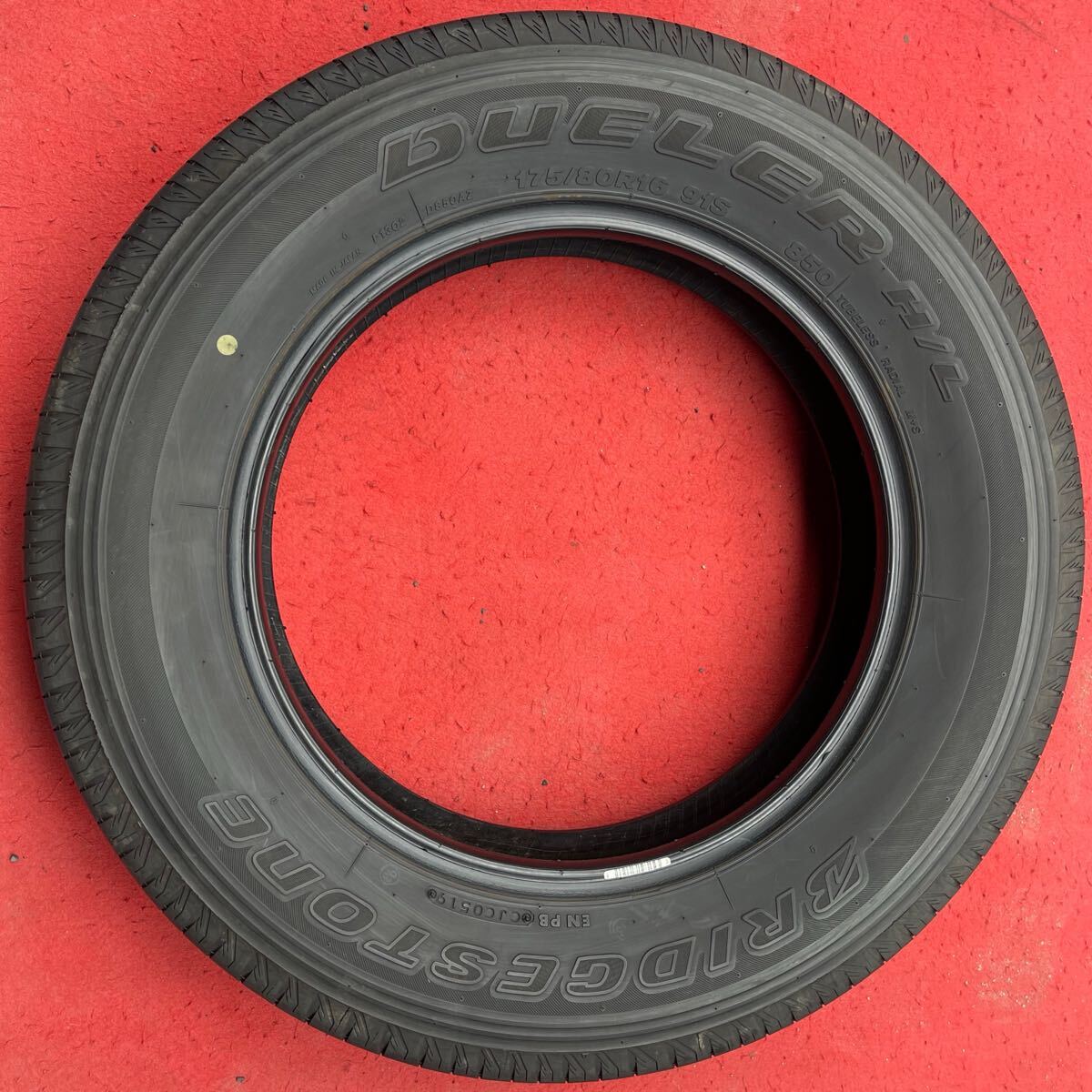 175/80R16 91S ブリヂストン BRIDGESTONE 夏 DUELER H/L850 中古 4本SET サマータイヤ 2019年製 日本製 175/80/16 175/80-16 _画像5