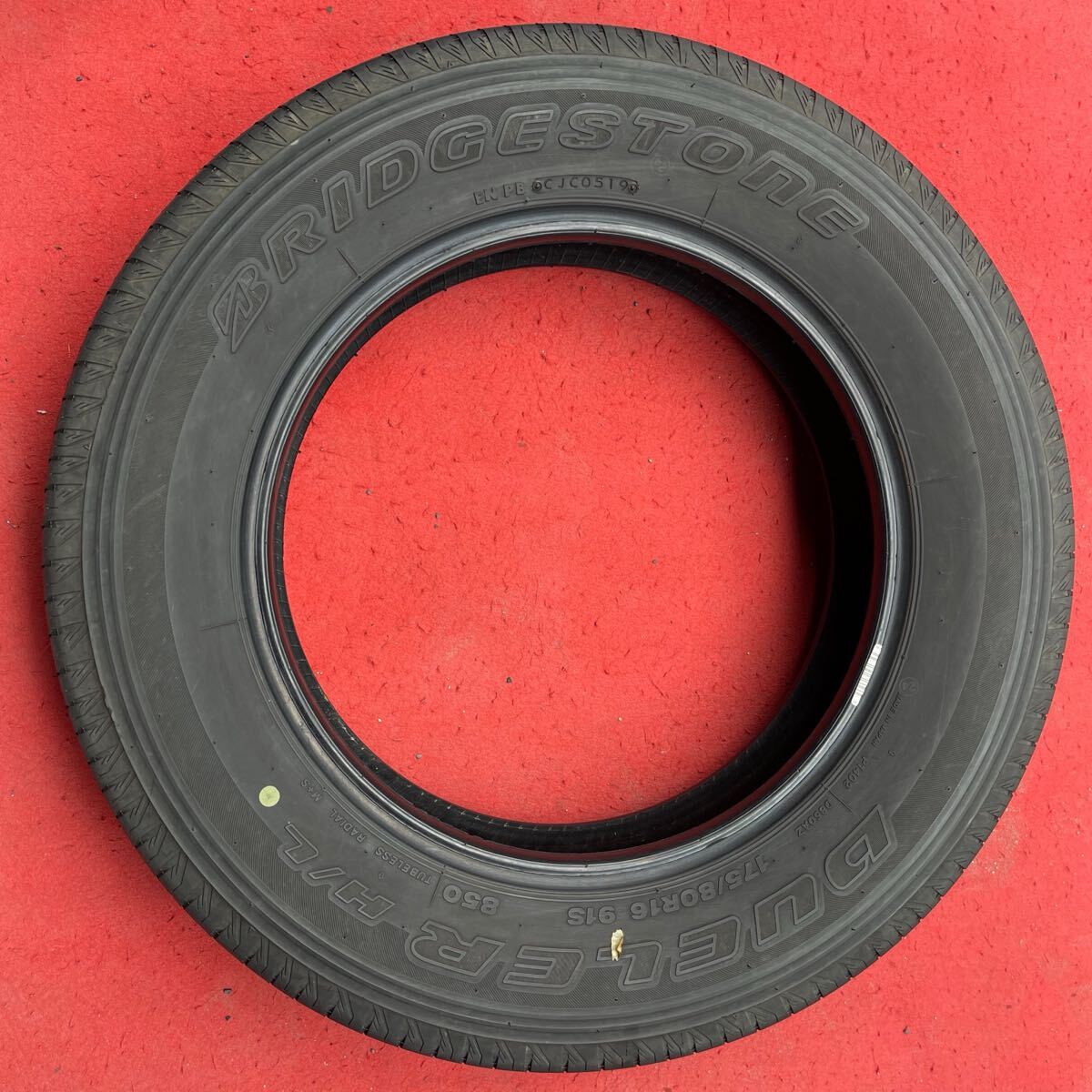 175/80R16 91S ブリヂストン BRIDGESTONE 夏 DUELER H/L850 中古 4本SET サマータイヤ 2019年製 日本製 175/80/16 175/80-16 _画像6