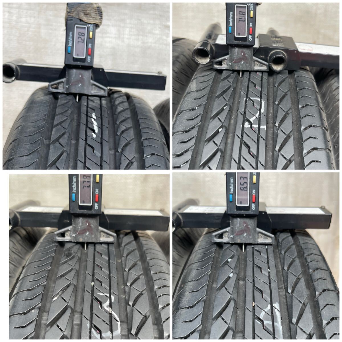 175/80R16 91S ブリヂストン BRIDGESTONE 夏 DUELER H/L850 中古 4本SET サマータイヤ 2019年製 日本製 175/80/16 175/80-16 _画像10