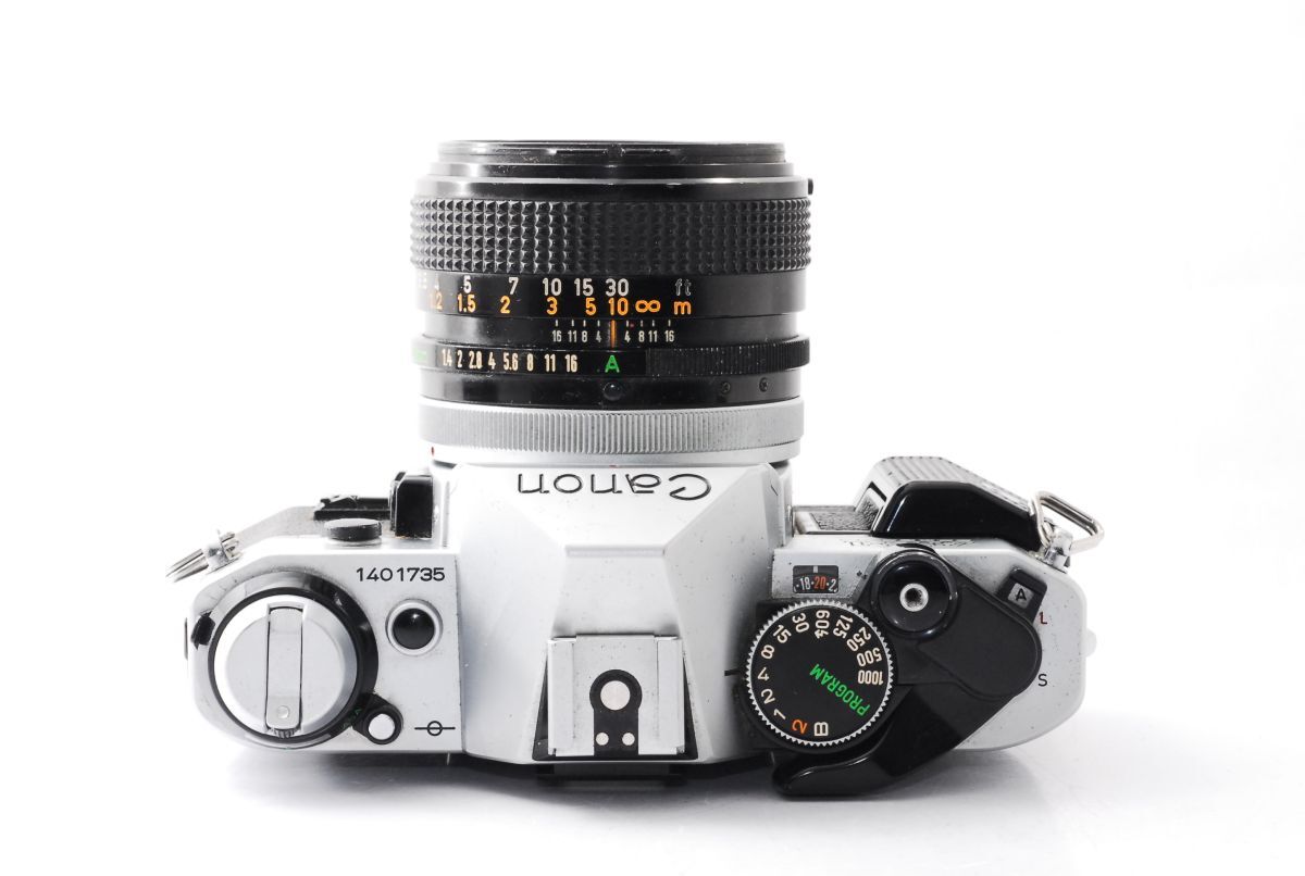 ★実用品★ キヤノン CANON AE-1 PROGRAM ボディ シルバー + FD 50mm F1.4 S.S.C. ★シャッター全速 露出計OK★ #U46120130