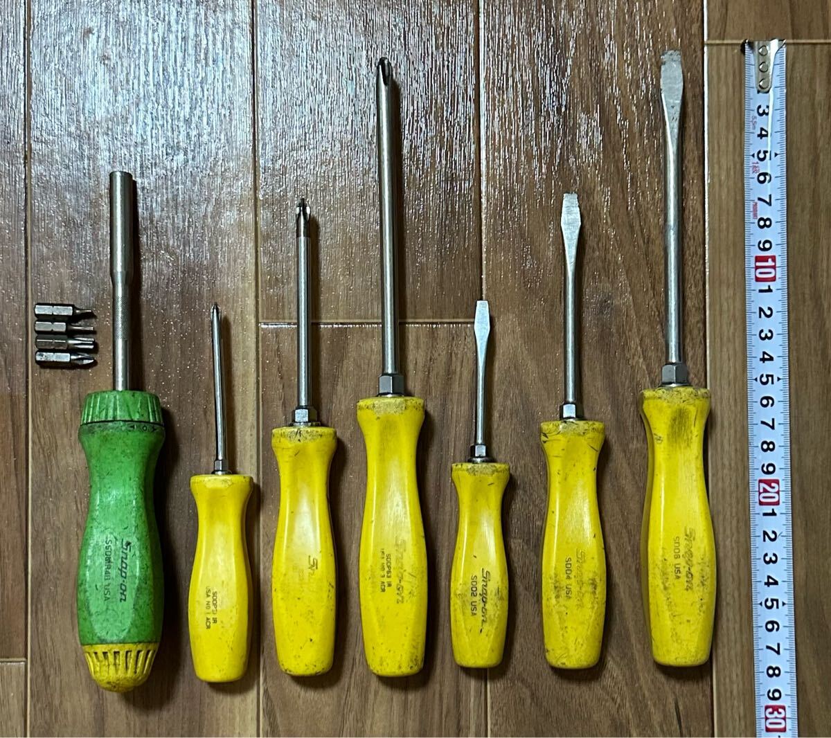 Snap-on スナップオン★ドライバー 貫通プライバー他９本セット 中古品