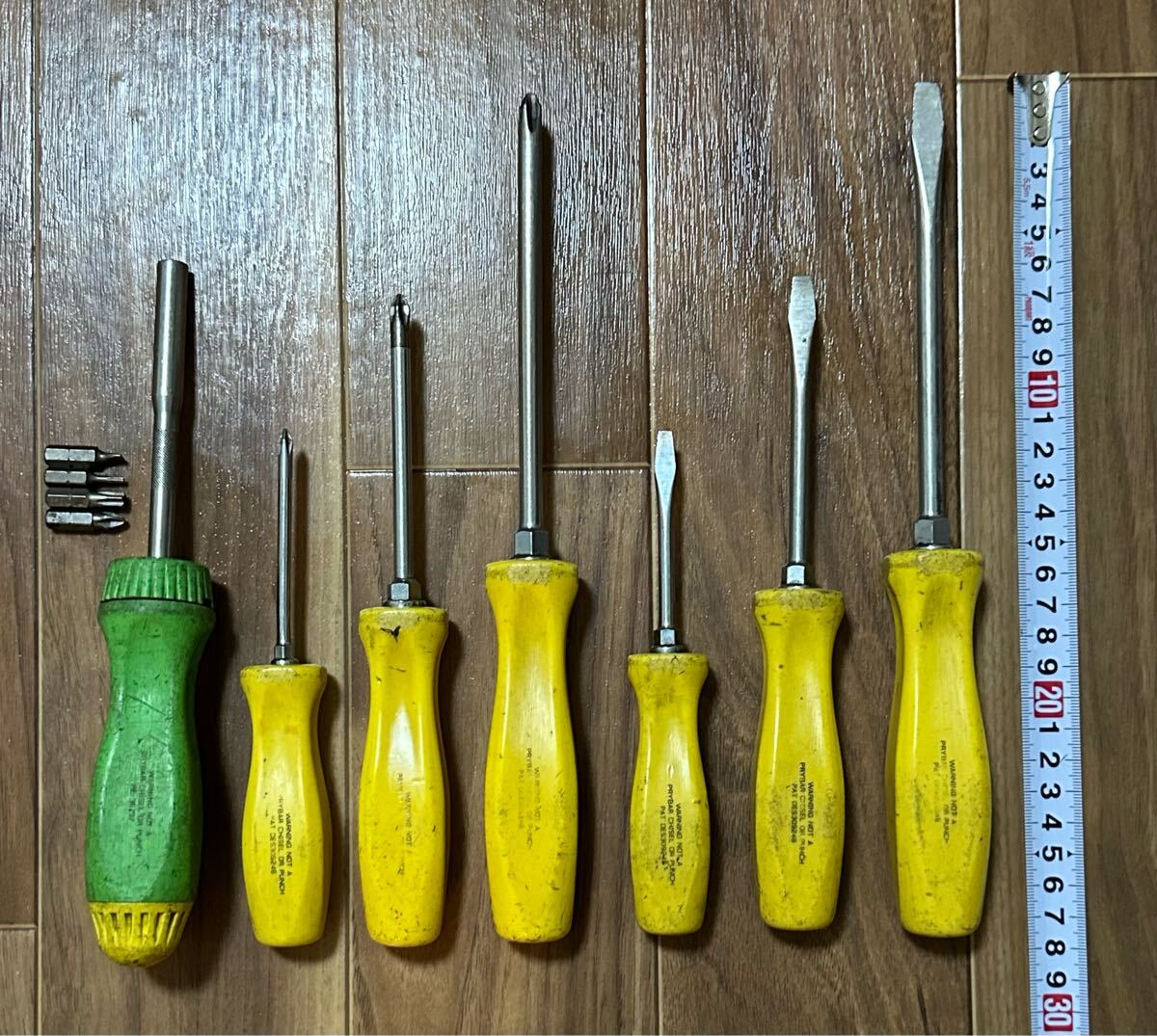 Snap-on スナップオン★ドライバー 貫通プライバー他９本セット 中古品