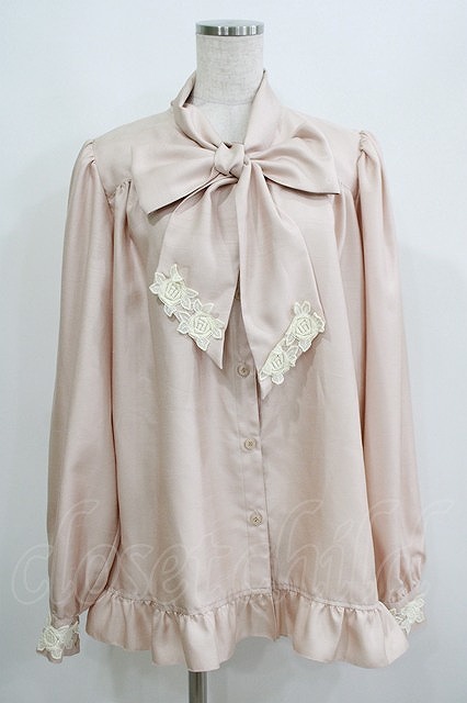 Enchantlic Enchantilly / ノーブルリボンタイブラウス L アイボリー H-25-06-12-1037-LO-BL-NS-ZH トップス