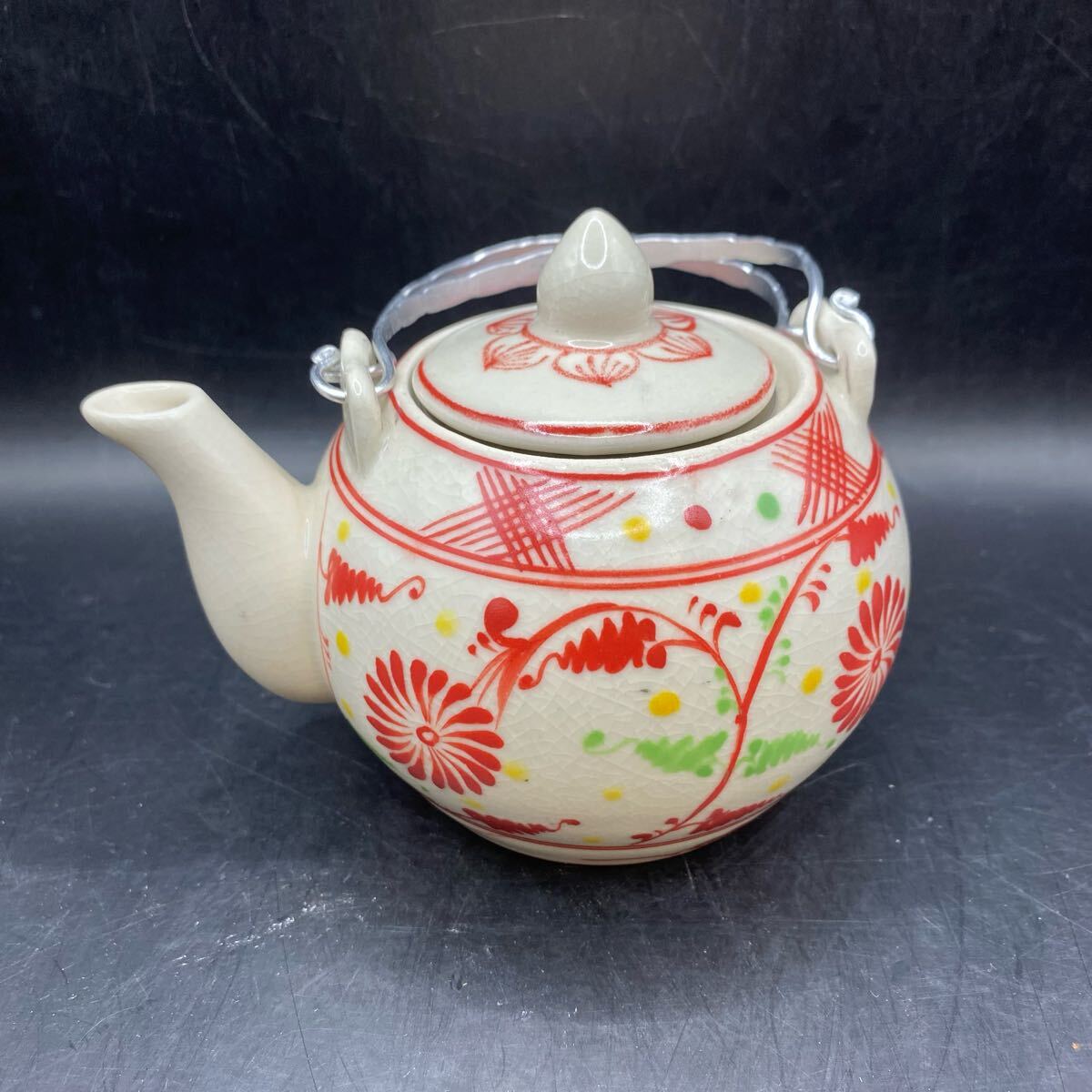 M0602705B バッチャン焼 急須 安南焼 ベトナム アジアン雑貨 ティーポット 茶器 伝統(tǒng)工蕓品 當(dāng)時物 中古品 現(xiàn)狀品