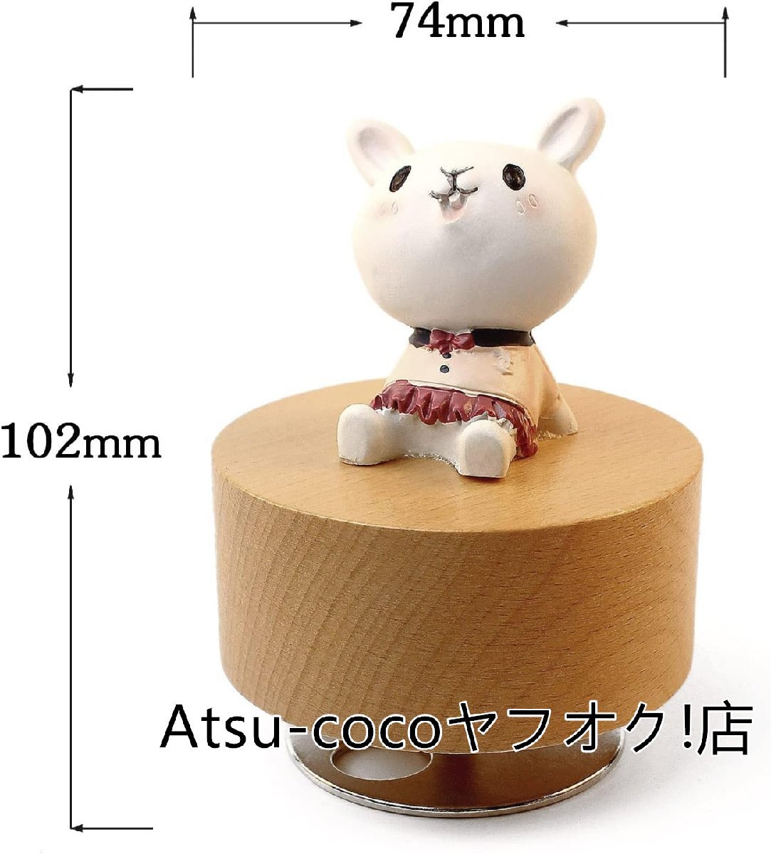 * популярный прекрасный товар * новый товар o музыкальная шкатулка .... учебное заведение из дерева вращающаяся база k box Kids . день рождения подарок. интерьер как орнамент . pre ze( заяц Chan )