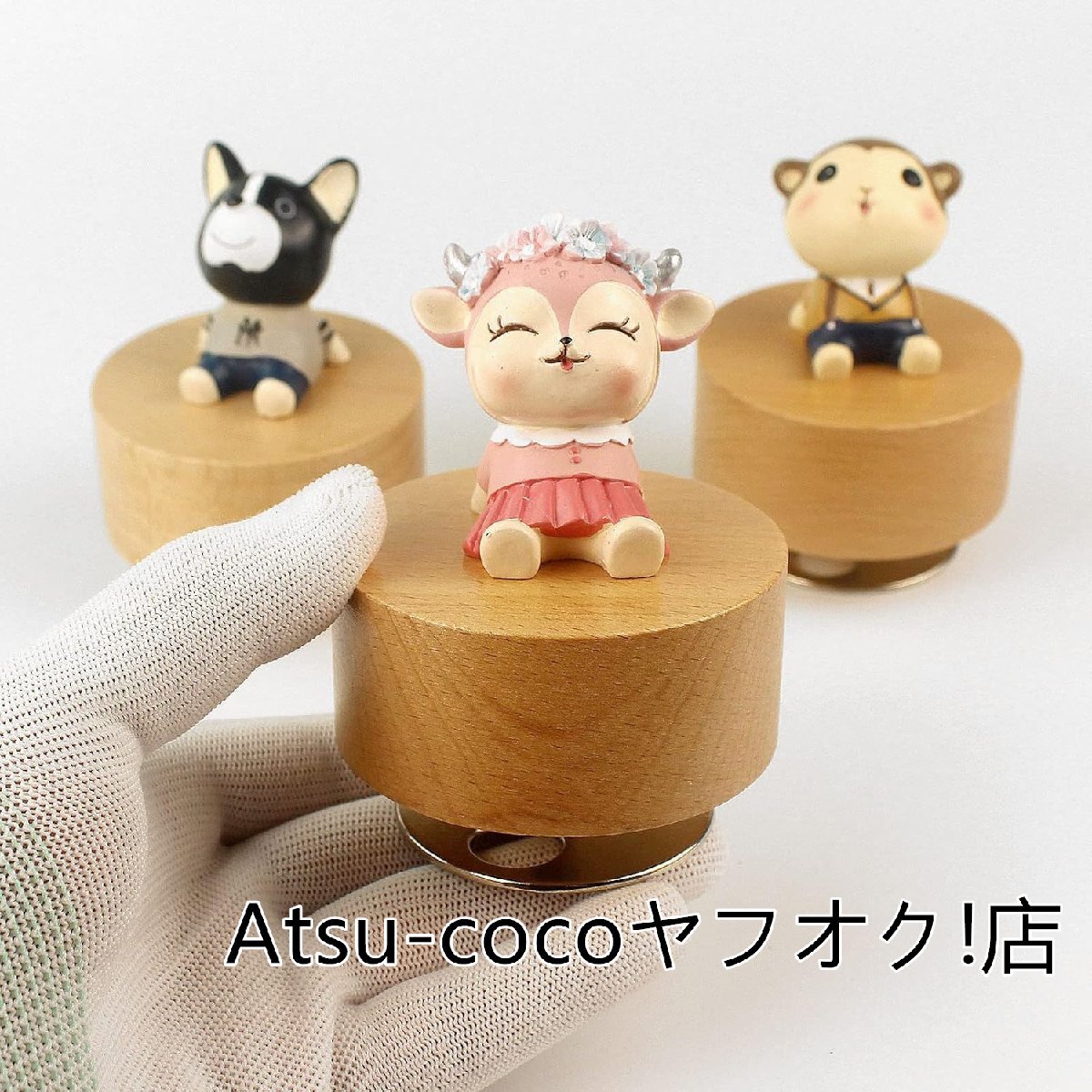 * популярный прекрасный товар * новый товар o музыкальная шкатулка .... учебное заведение из дерева вращающаяся база k box Kids . день рождения подарок. интерьер как орнамент . pre ze( заяц Chan )