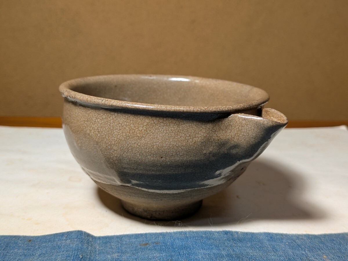 【哲】【特別出品】手酌サイズの古唐津片口（伝世?桃山時(shí)代）