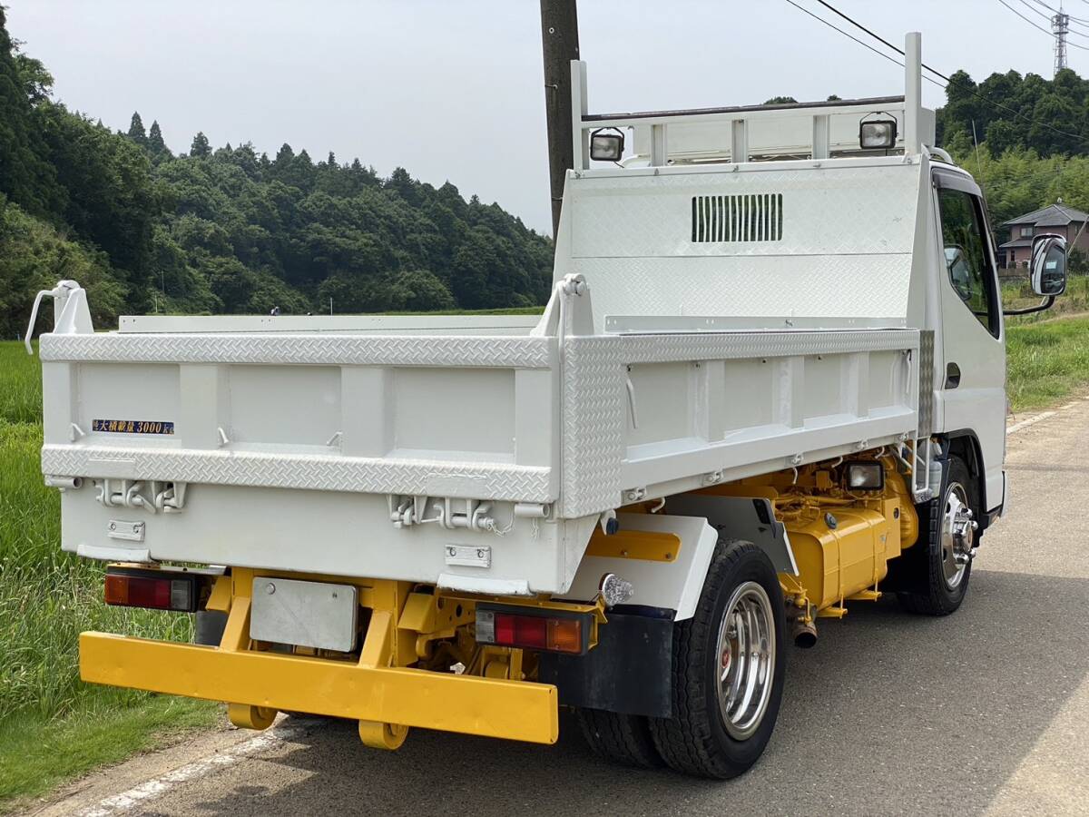 [J-0014] Mitsubishi Canter FE71DD loader dump H20 год 4 номер низкий пол 3t 1 год с техосмотром металлизированные детали багажник-решетка на крыше Shinmeiwa Ibaraki префектура 
