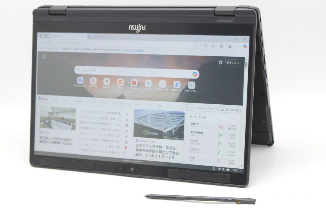タッチ 良品 13.3型フルHD Fujitsu LIFEBOOK U9311X/F 2-in-1 Windows11 第11世代 i5-1145G7 8GB NVMe 256GB-SSD カメラ 無線Wi-Fi6 Office