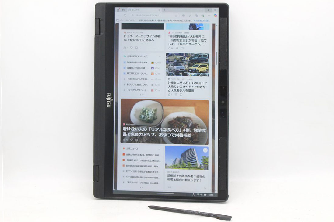 タッチ 良品 13.3型フルHD Fujitsu LIFEBOOK U9311X/F 2-in-1 Windows11 第11世代 i5-1145G7 8GB NVMe 256GB-SSD カメラ 無線Wi-Fi6 Office