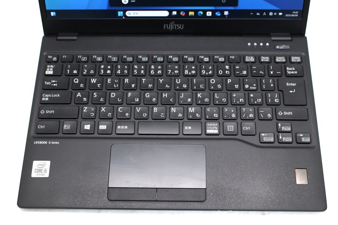 中古美品 フルHD 13.3型 Fujitsu LIFEBOOK U9310D Windows11 第10世代 i5-10310u 8GB NVMe 128GB-SSD カメラ 無線 Office付 管:1512s