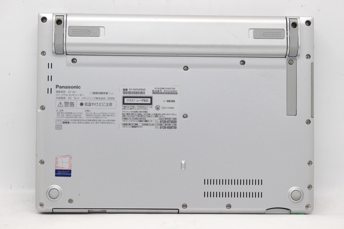 中古 フルHD対応WUXGA 12.1型 Panasonic Let's note CF-SV7UFKVS Windows11 第8世代 i7-8650U 16GB 512GB-SSD カメラ LTE 無線 管:1018s