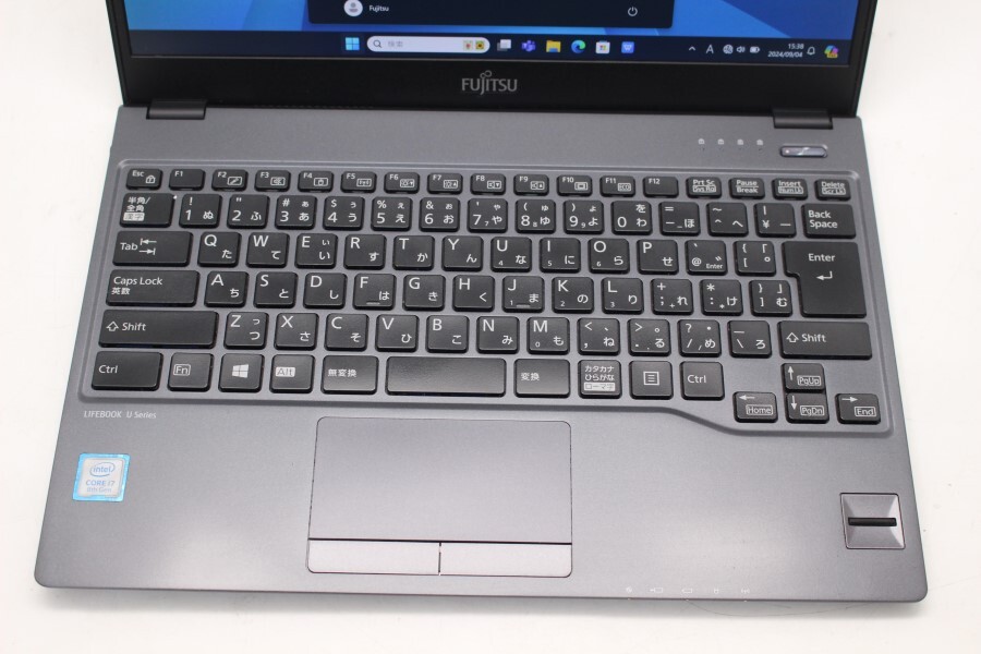 中古良品 フルHD 13.3型 Fujitsu LIFEBOOK U938W Windows11 八世代 i7-8550u 8GB 256GB-SSD カメラ 無線 Office付 中古パソコン 管:1549m