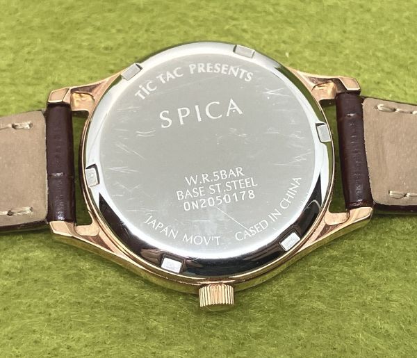☆SPICA スピカ 自動(dòng)巻き 腕時(shí)計(jì) オープンハート/稼動(dòng)美品 TIC TAC チックタック