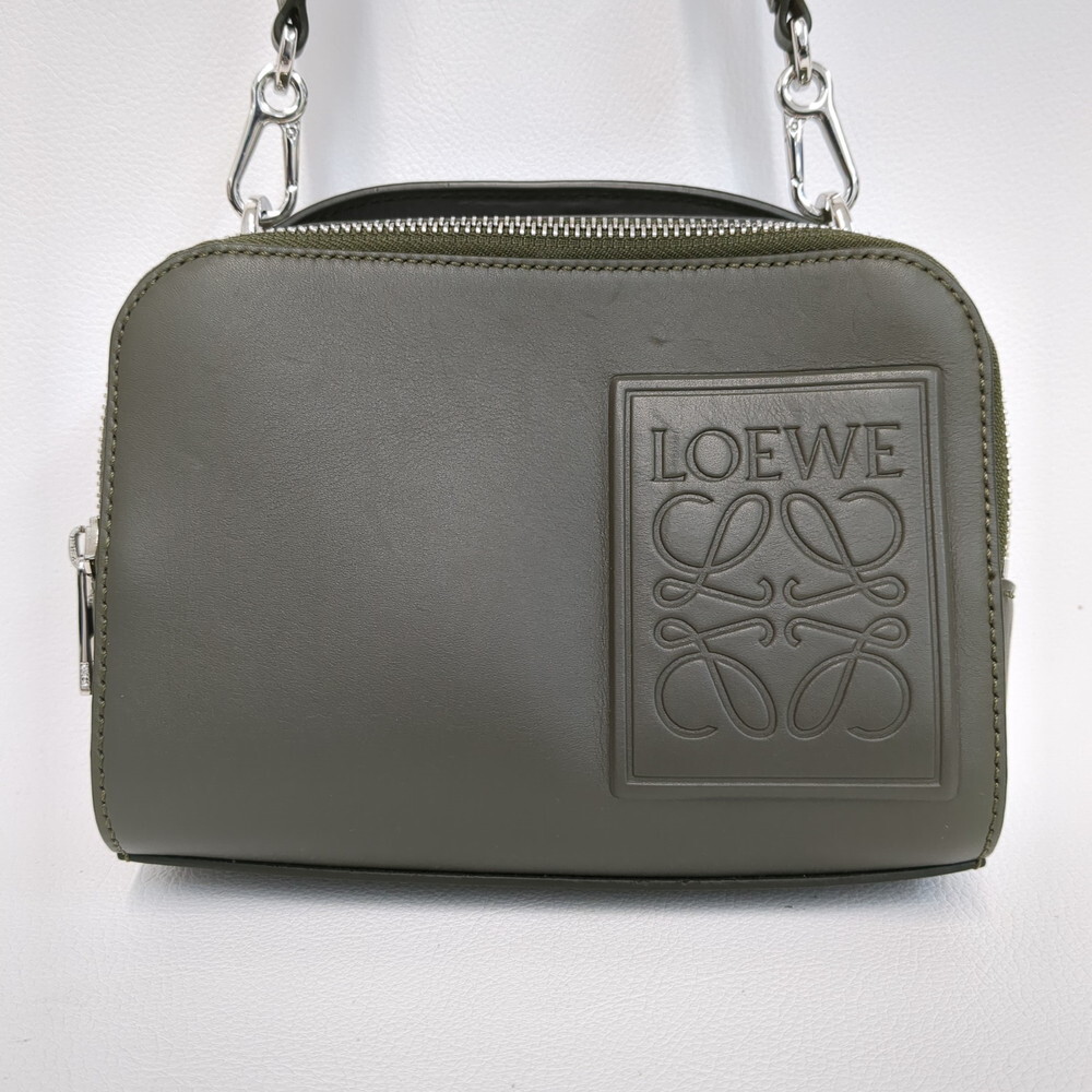 LOEWE　カメラクロスボディバッグ 　カーキグリーン　◆3115/登呂店