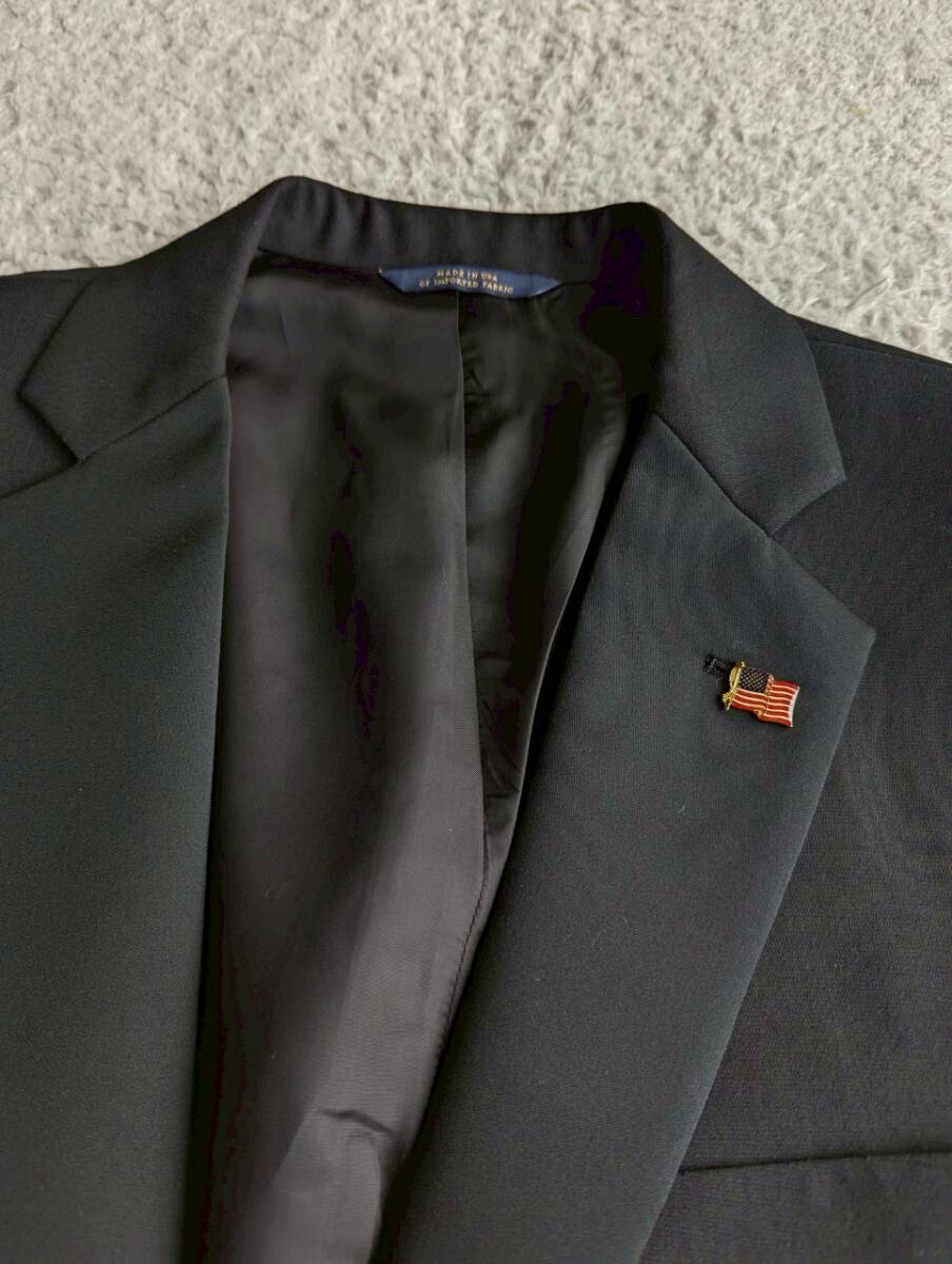 ★米国製★ ブルックスブラザーズ リージェント イタリア 高級生地 トラバルド・トーニャ ウール 1B ジャケット 39R Lサイズ相当_画像2