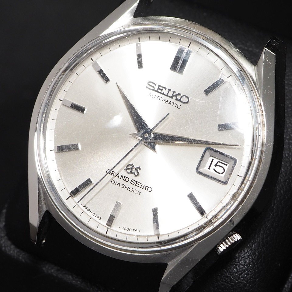 #1~ иен #GRANDSEIKO GS Grand Seiko DIASHOCK 6245-9001 SS самозаводящиеся часы автомат Date корпус только мужские наручные часы [26031]