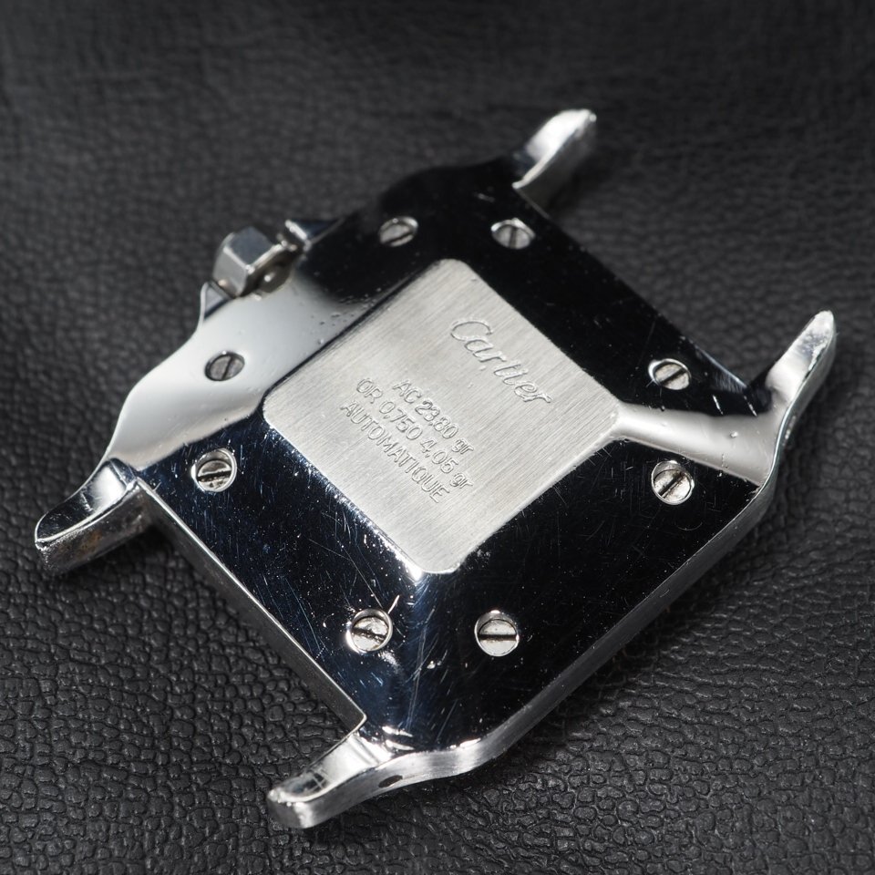 ■1円~/本體のみ■ Cartier カルティエ サントスガルベLM SS YG 自動巻き ローマンインデックス スクエア USED 稼働 腕時計 「26952」