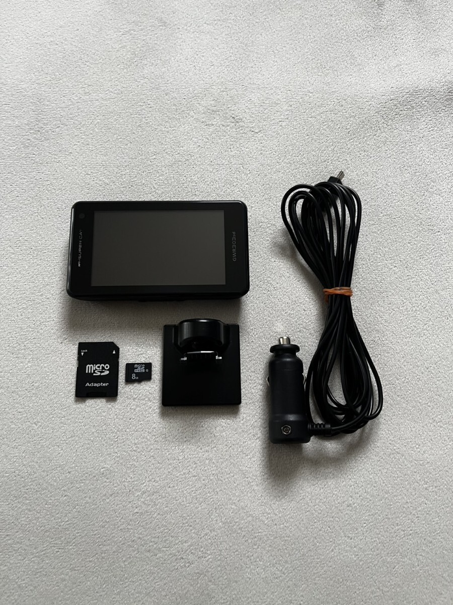 送料込★美品★【ユピテル】レーダー探知機(jī) GWR303sd 小型オービスレーダー波受信 タッチパネルモデル 2023年データ Yupiteru