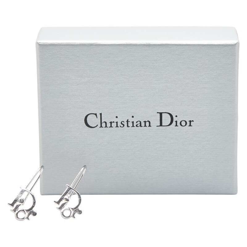  Dior Logo серьги silver metallic ru женский Dior [ б/у ]