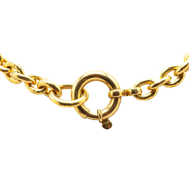 シャネル ココマーク クロス モチーフ ロングネックレス ゴールド メッキ レディース CHANEL 【中古】