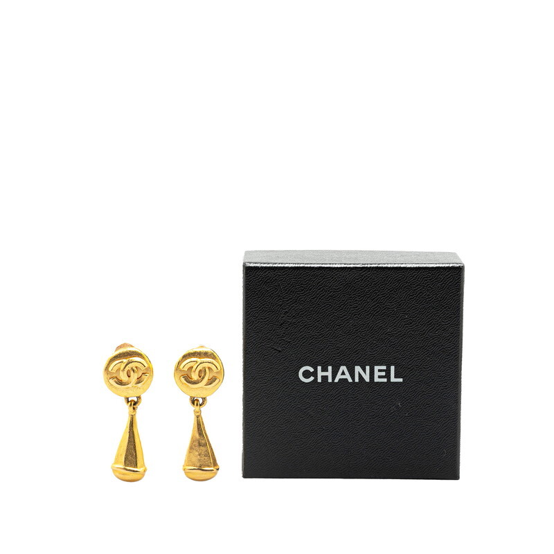 シャネル ヴィンテージ ココマーク イヤリング ゴールド メッキ レディース CHANEL 【中古】