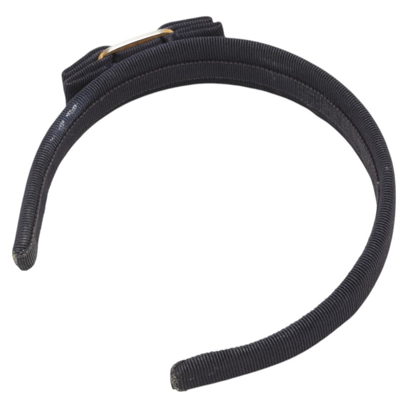  Salvatore Ferragamo vala лента лента-ободок аксессуары для волос темно-синий парусина женский Salvatore Ferragamo [ б/у ]