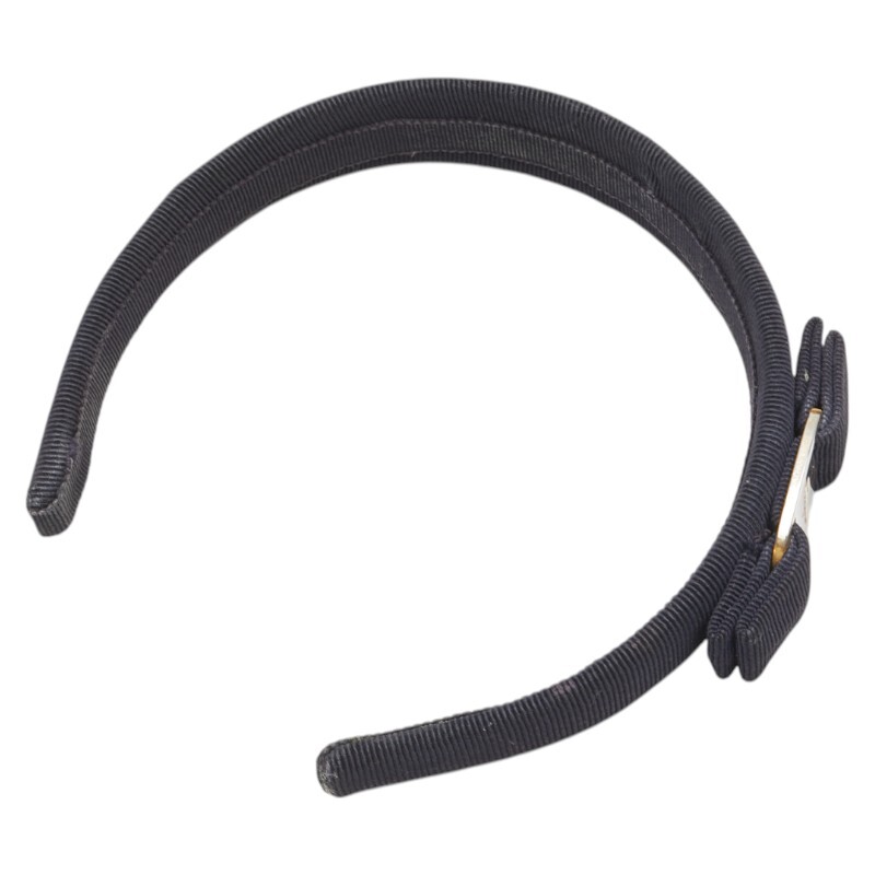  Salvatore Ferragamo vala лента лента-ободок аксессуары для волос темно-синий парусина женский Salvatore Ferragamo [ б/у ]