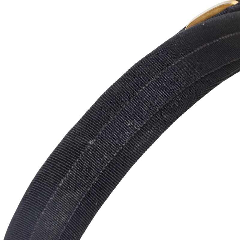  Salvatore Ferragamo vala лента лента-ободок аксессуары для волос темно-синий парусина женский Salvatore Ferragamo [ б/у ]