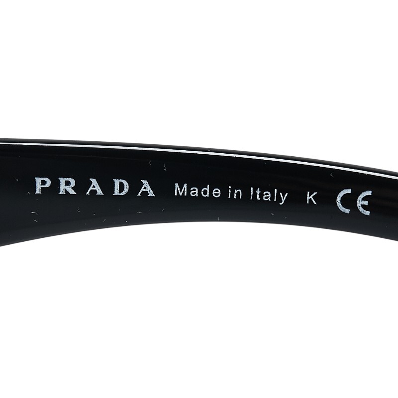 プラダ サングラス SPR15L ブラック プラスチック レディース PRADA 【中古】_画像4