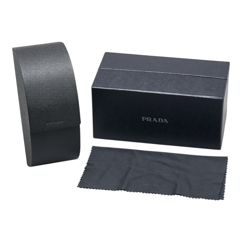 プラダ サングラス SPR15L ブラック プラスチック レディース PRADA 【中古】_画像6