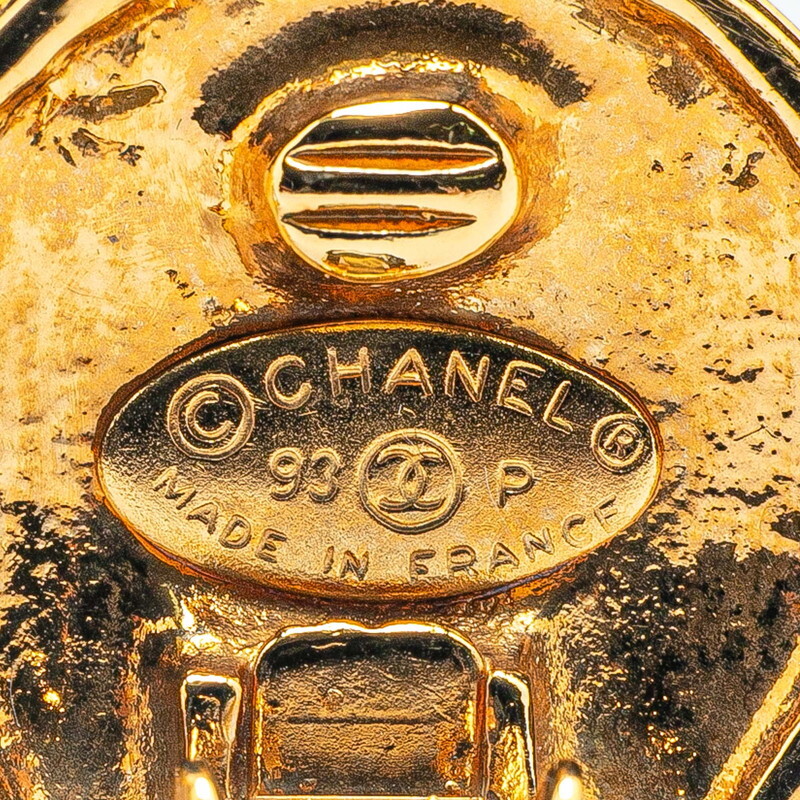 シャネル ヴィンテージ ココマーク ラウンド イヤリング ゴールド メッキ レディース CHANEL 【中古】