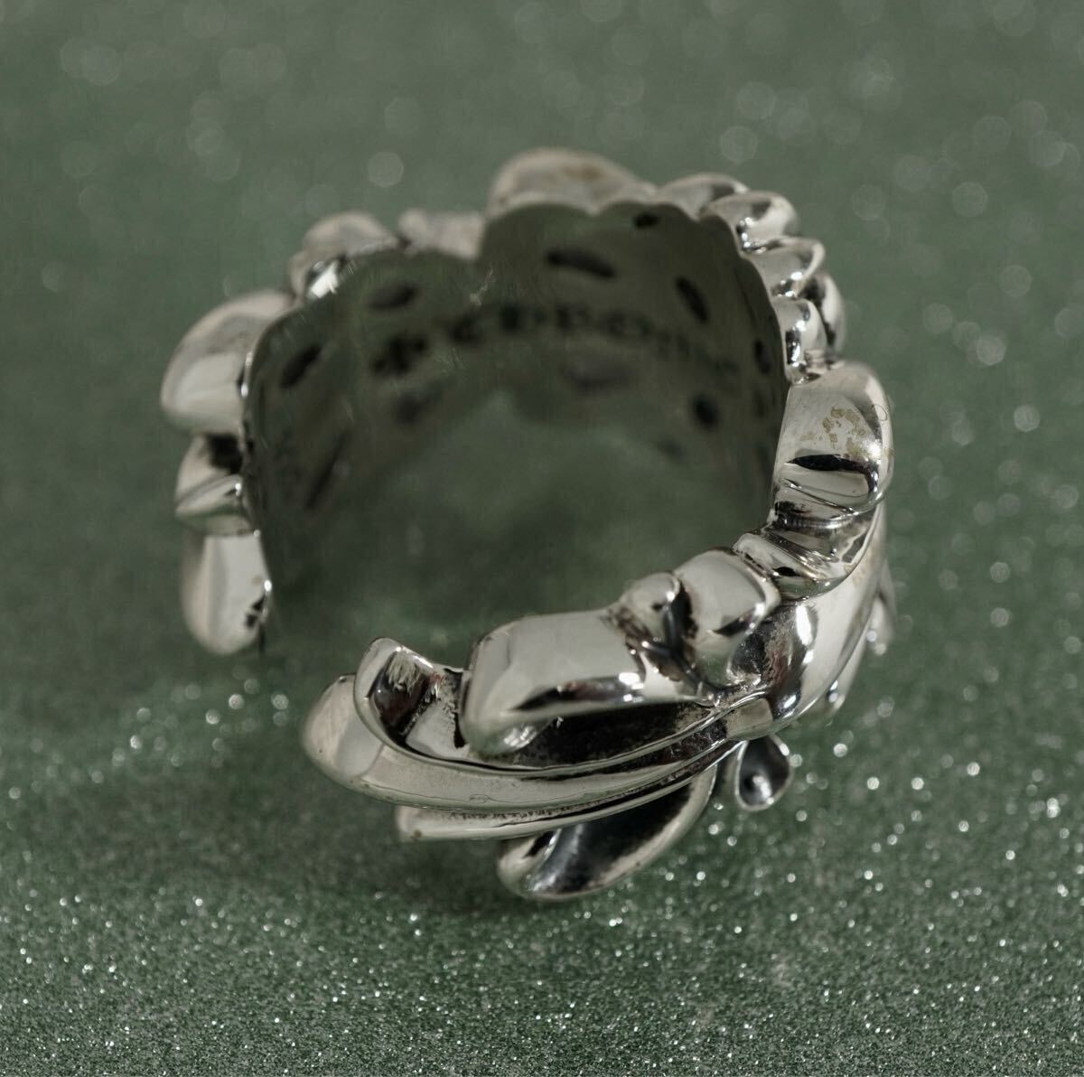 クロムハーツ/ダブル フローラル クロスリング/新品加工/20號/CHROME HEARTS/1円から
